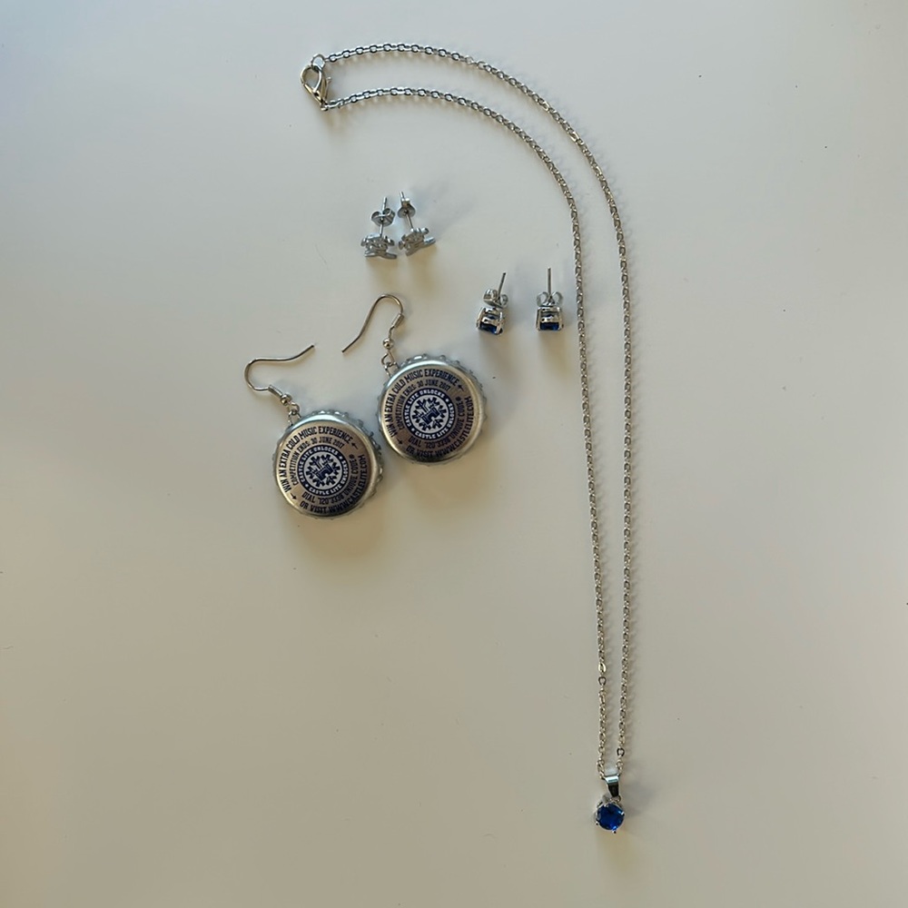 Blue and Silver Jewelry